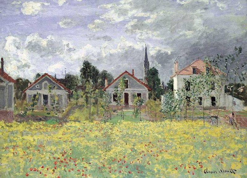 Claude Monet Maisons d'Argenteuil Spain oil painting art